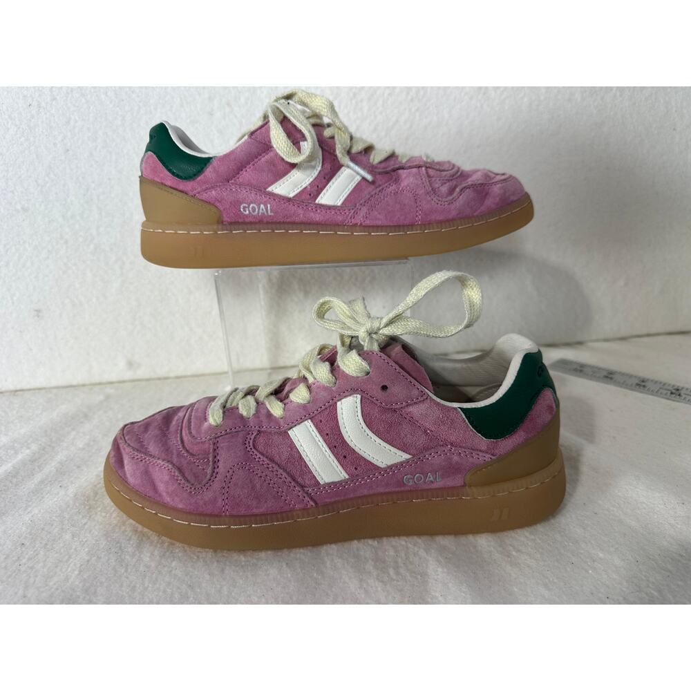 COOLWAY Sneaker GOAL Pink/Green Suede Leather Women's SZ 7